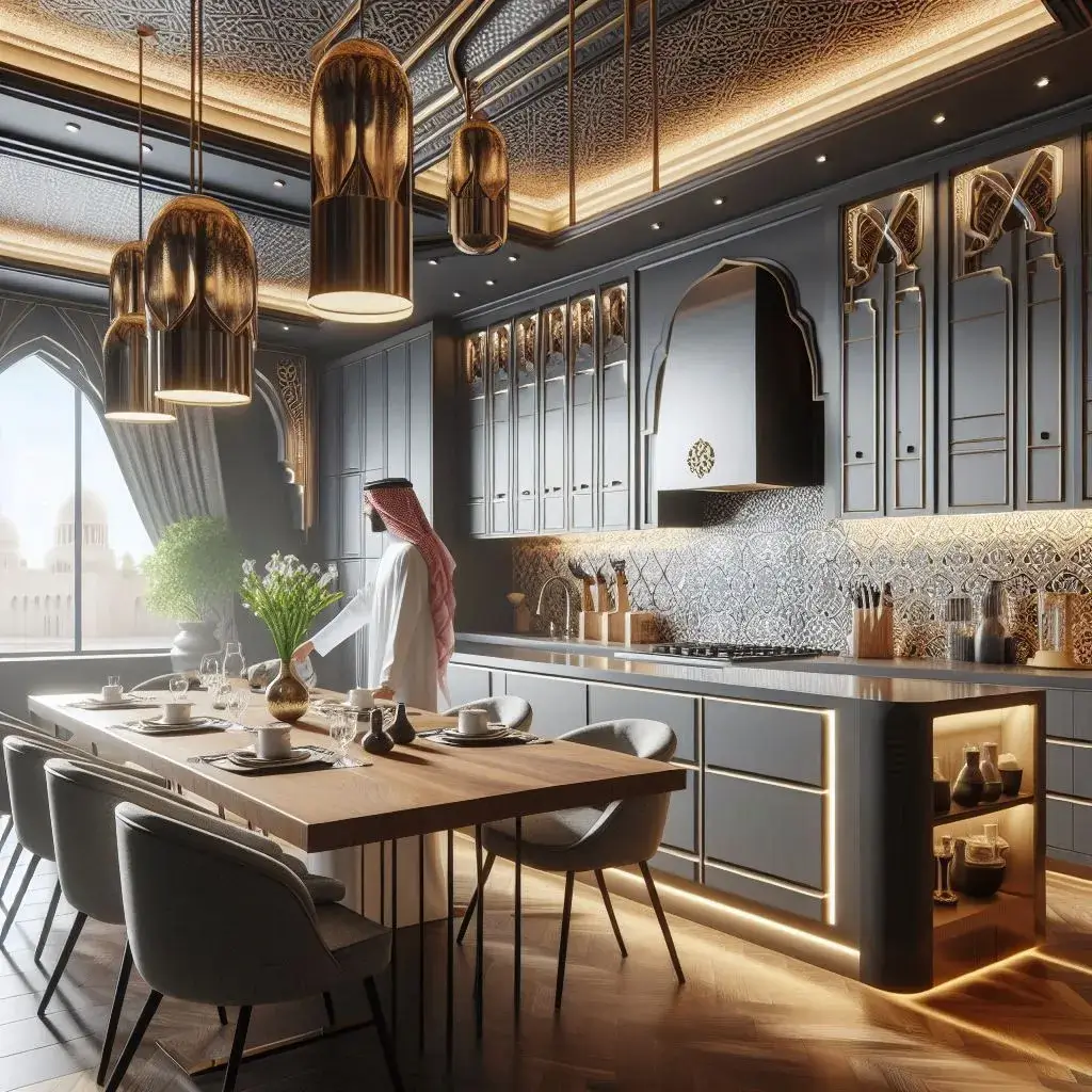 Modern Saudi kitchens with kitchen detailing 2	